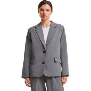 Urban classics Сако Urban classics Long blazer - Grey (Cloud Grey)