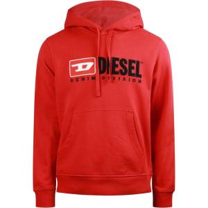 Diesel Суичър Diesel Mens Over the Head Hoodie - Ribbon Red