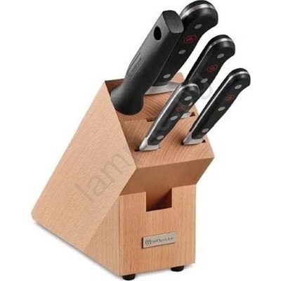 WÜSTHOF - комплект кухненски ножове в блок CLASSIC, 6 бр. , бук/бежов (GG793)