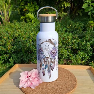 Atelier Fantazie Termoska s bambusovým víčkem Lapač snů V 500 ml