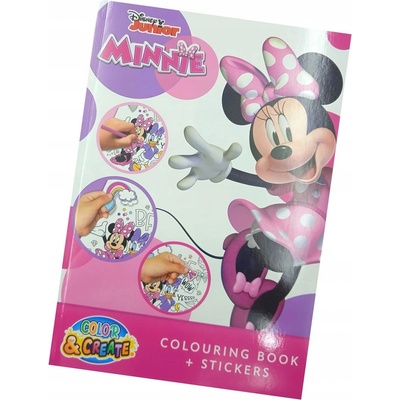 XXL omaľovánka Minnie Mouse 256 strán 4 listy nálepiek