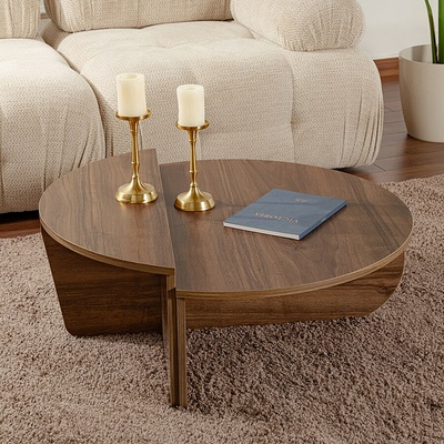 ASG Orion - дизайнерска маса орех (8684283059157)