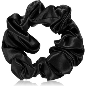 Crystallove Silk Scrunchie копринен ластик за коса Black