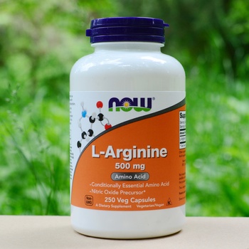 Now Foods L-Arginin 500 mg 250 kapslí