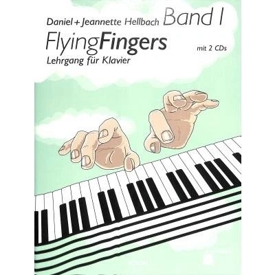 Flying fingers 1 + 2 CD klavírna škola od Hellbach Daniel + Hellbach Jeannette