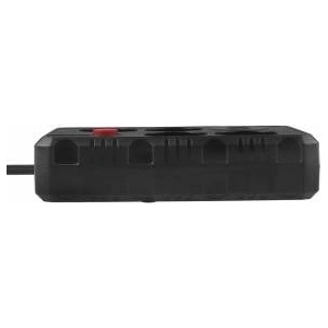 Maclean power strip, 4-outlet extension cord + 3xUSB, 110-240V AC 50/60Hz, 2.1A max 2500W, 1.5m, black, MCE392 B