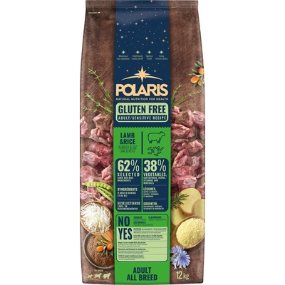 Polaris Adult Sensitive All Breed Lamb & Rice Gluten-Free 12 kg