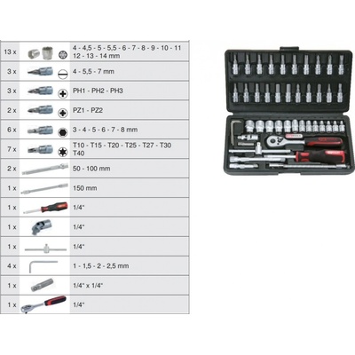 KS TOOLS Sada nástrčných klíčů 911.0646