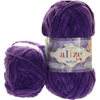 Alize Velluto 44 tmavě fialová