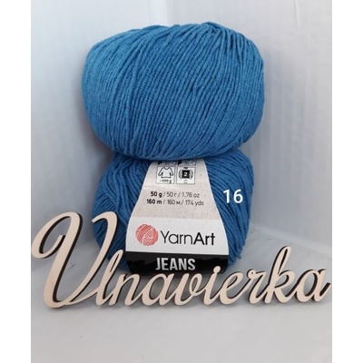 YarnArt Jeans 16 modrá