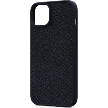 Púzdro Njord Salmon Leather Magsafe iPhone 15 Plus čierne