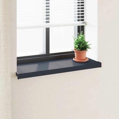 VidaXL Parapet okenní antracitový s kresbou dřeva 80 x 30 x 4,5 cm