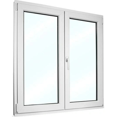 SkladOken.cz Plastové okno 1100 x 1200 mm , dvoukřídlé se štulpem, bílé, PRAVÉ