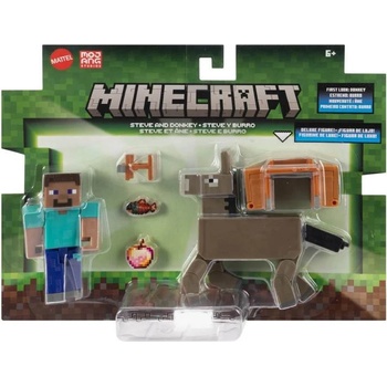 Mattel Minecraft Core 2 Pack Steve & Donkey