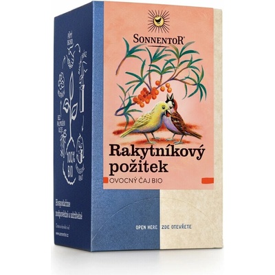 Sonnentor Rakytníkový pôžitok Bio čaj porc. dvojkomorový 54 g 18 vrecúšok