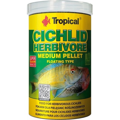 Tropical Cichlid Herbivore Medium Pellet 500мл/180г