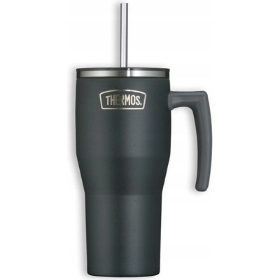 Thermos Refreshing termohrnek s madlem a brčkem 850 ml matně černá