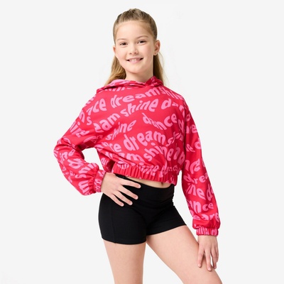 Domyos crop mikina s kapucí na sportovní tanec