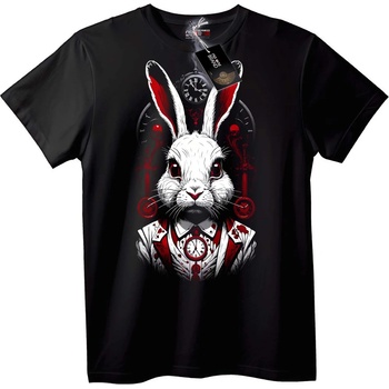 NOONEBRAND Тениска Бял заек часовник - XL, White