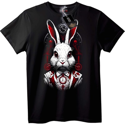 NOONEBRAND Тениска Бял заек часовник - XL, White