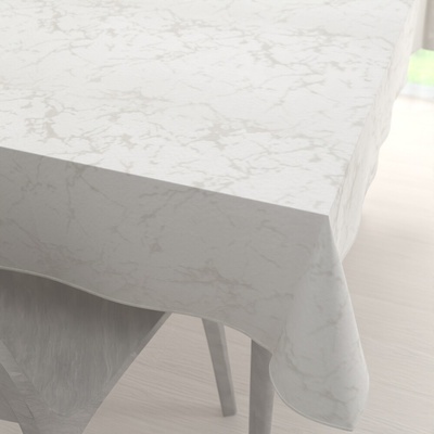 Biante obdĺžnikový obrus Parma PM-116 Strieborný mramor na krémovom 50x100 cm