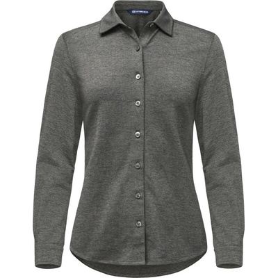 Cutter & Buck Halenka Advantage Shirt Women, dlouhý rukáv, dámská COT68241102101-anthracite S Melír antracit