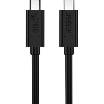 Choetech Здрав кабел с бързо зареждане за устройства с USB-C порт (100 см) - Choetech USB-C to USB-C Cable 60W (черен) (A3002)