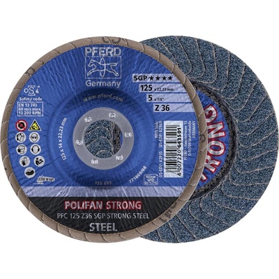 Pferd Vejárovitý brúsny kotúč 125 mm 67788025 10 ks