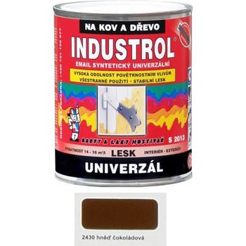 Barvy a laky Hostivař Industrol S 2013 vrchná syntetická farba 2430 hnedá čokoládová 4 l