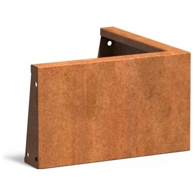 Steel design Cortenový obrubník - vnější roh 50 x 50 x 30 cm