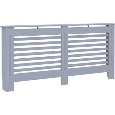 Kryt na radiátor MDF deska 172 x 81,5 cm šedý
