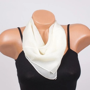 Image 1 of Нежно дамско фишу в цвят ванилия