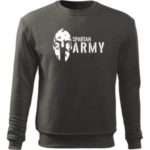 DRAGOWA мъжки суитшърт Spartan Army, сив 300г/м2 (5416)