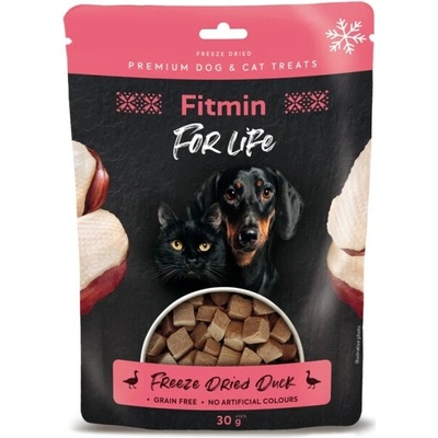 Fitmin For Life dog, cat poch. Mrazom sušené kačacie 10x30 g