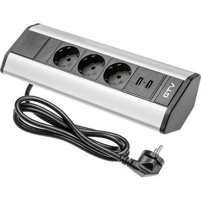 GTV 3 Plug + 2 USB 1,5 m (PBKT3SU-80)