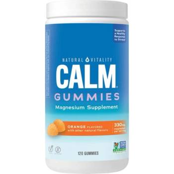 Natural Vitality Calm Gummies | with 30 mg Magnesium Citrate [120 желирани бонбони] Портокал