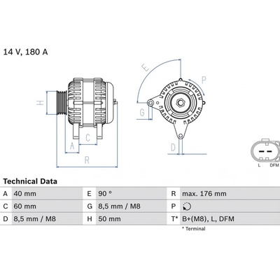 Alternátor BOSCH 0 986 081 940