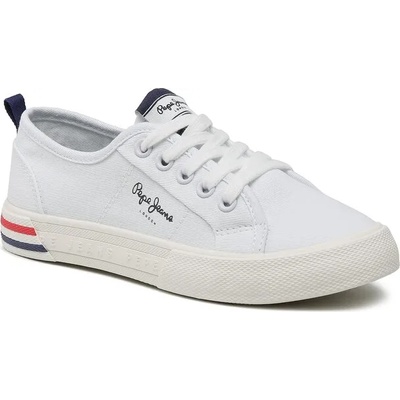 Pepe Jeans Гуменки Pepe Jeans Brady Basic G PGS30561 Бял (Brady Basic G PGS30561)