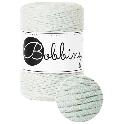 Bobbiny Macrame Baby 1,5 mm - glossy milky green