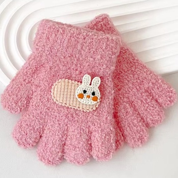 HARAHU Детски ръкавици ma-37680 - Розова kp37680 (ma-37680)