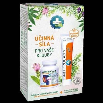 Annabis Arthrocann gel 75 ml + Arthrocan Collagen 60 tablet dárková sada