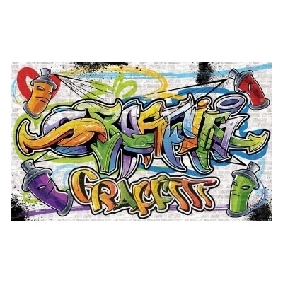 Preinterier Fototapeta - FT2027 Graffiti - originálny štýl street papier - 368cm x 254cm