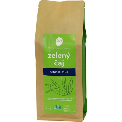 Fairobchod Bio zelený čaj Sencha z Číny 200 g