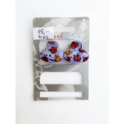 Skřipec do vlasů beruška fialový 1 ks – Zboží Mobilmania