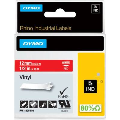 RHINO vinylová páska 12 mm x 5,5 m, červená