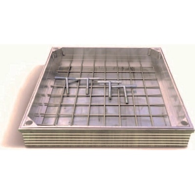 Plastick Poklop vodotesný pre zadláždenie ASL H100/0460 - rám 460x460, H100, 12,5t