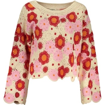 Desigual Дамски пуловер desigual, Размер l, Цвят Бежов (26swjf38_be1001)