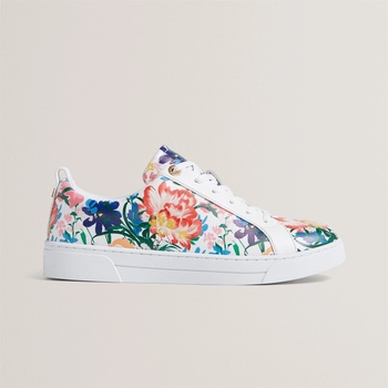 Ted Baker Маратонки Ted Baker Ted Printed Trainer - White