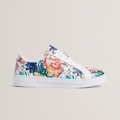 Ted Baker Маратонки Ted Baker Ted Printed Trainer - White