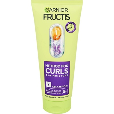 Garnier Fructis Method For Curls Shampoo 200 ml hydratační šampon pro suché vlnité a kudrnaté vlasy